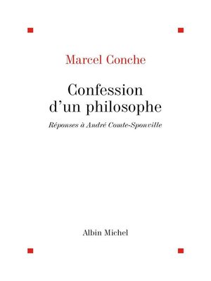cover image of Confession d'un philosophe